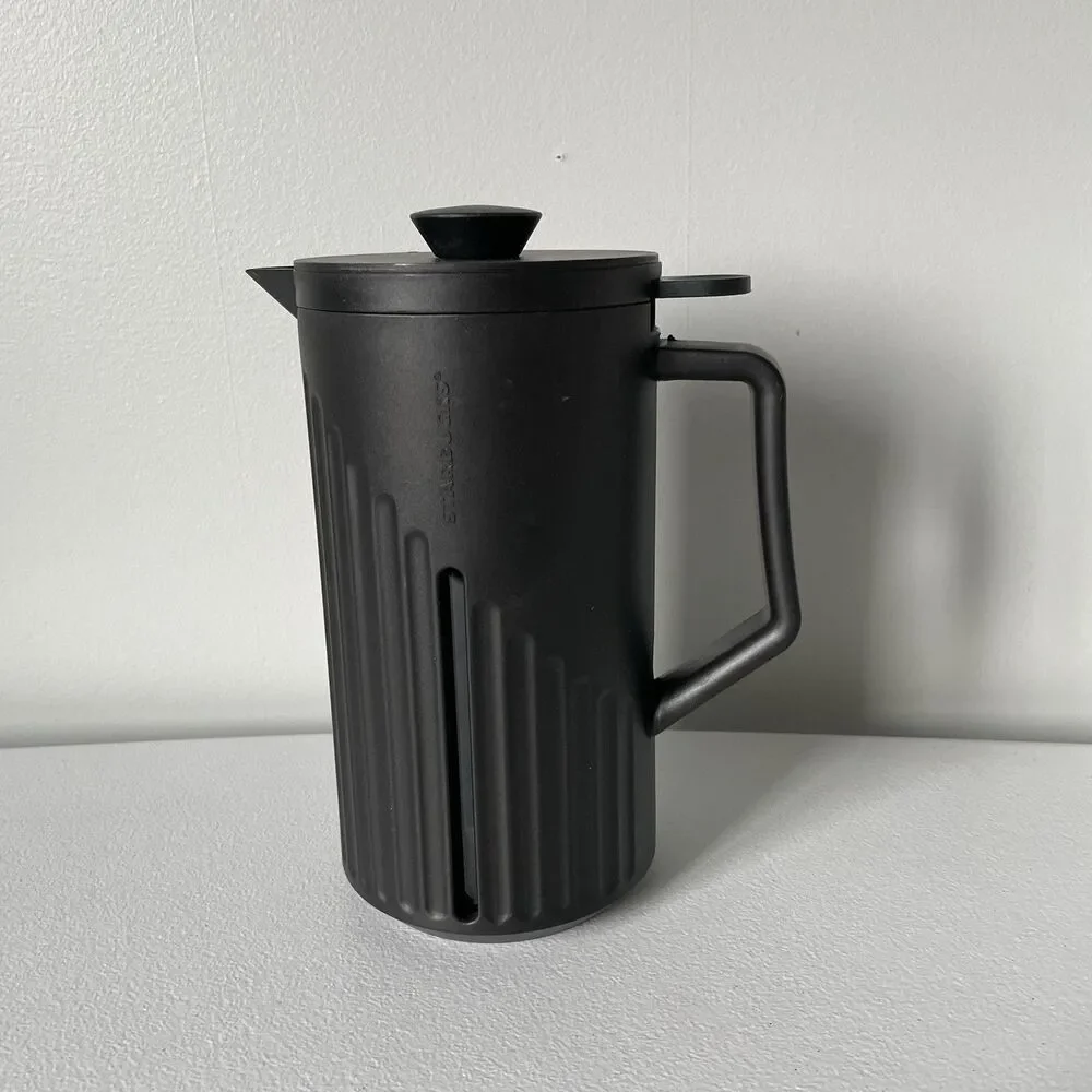 Starbucks 8-Cup Coffee French Press Matte Black Plastic Glass Drinkware